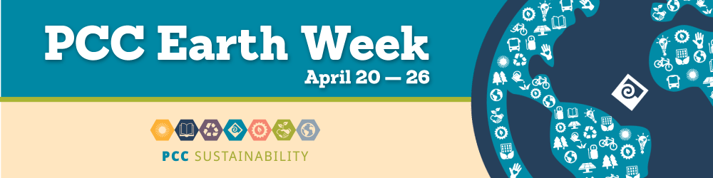 Banner for PCC Earth Week 2024.